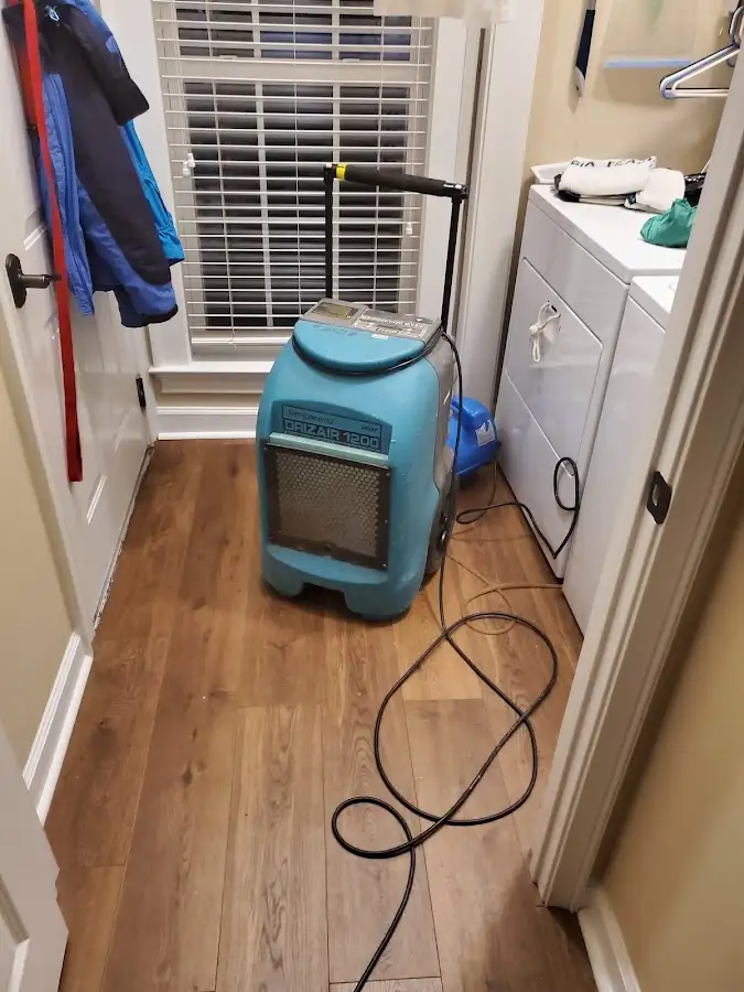 Commercial dehumidifier deployed for Flood Damage Cleanup in Allen