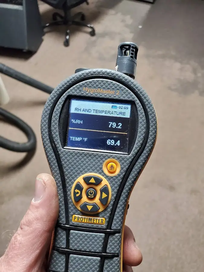Moisture meter humidity assessment for Fire & Smoke Damage Restoration in Allen