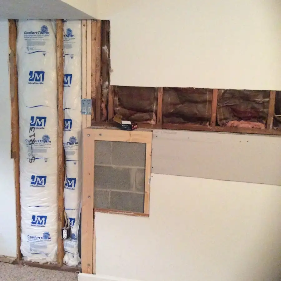 Wall insulation replacement during Structural Drying in Allen